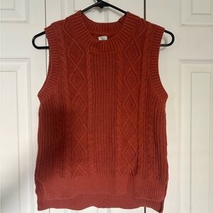 Joie Terracotta Cable Knit Sweater